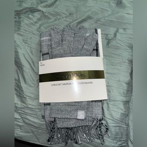 Calvin Klein scarf and hat set